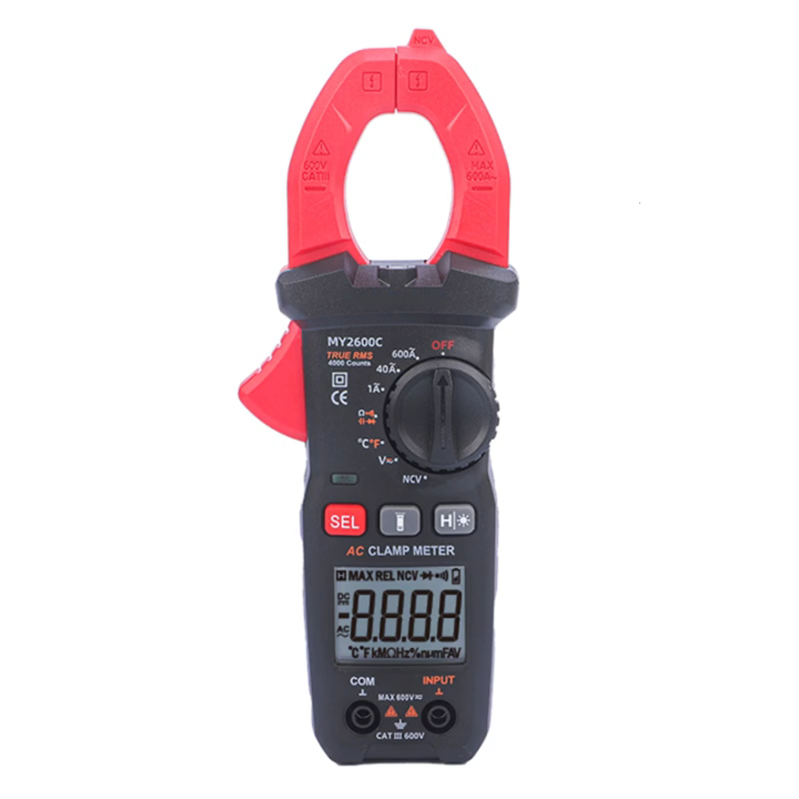 Currentplier Rms Digital Clamp Meter 600A Current 600V Voltages True RMS Ammeter Pliers ...