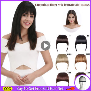 ขายวิกผมสำหรับผมมนุษย์ผู้หญิงOriginalคลิปผมปลอมFringeกับวัดBangsต่อผมแบนวิกผมHairpiece