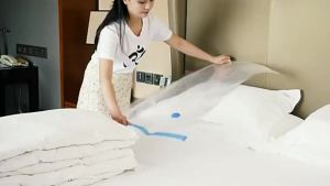 Free Shipping Vacuum Storage Bag & Pump Set: Travel Packing Made Easy