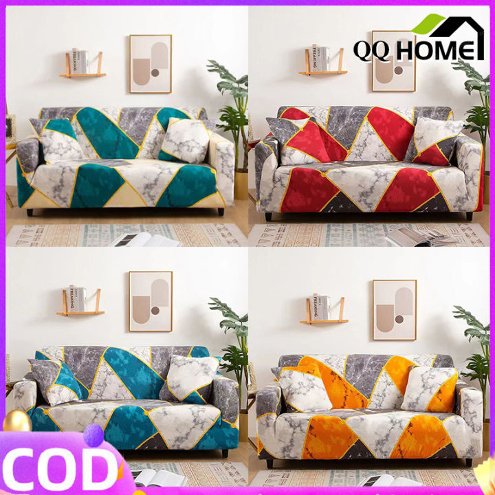 Sofa Cover 1 2 3 4 Seater Geometric Universal Slipcover L Shape Sofa