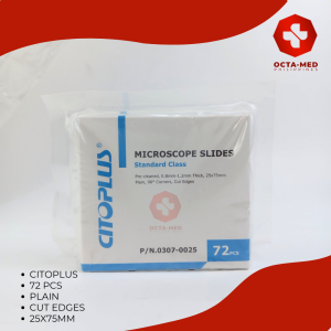 CITOPLUS Glass Slides (GROUNDCUT EDGES & FROSTED CLEAR BLUE)