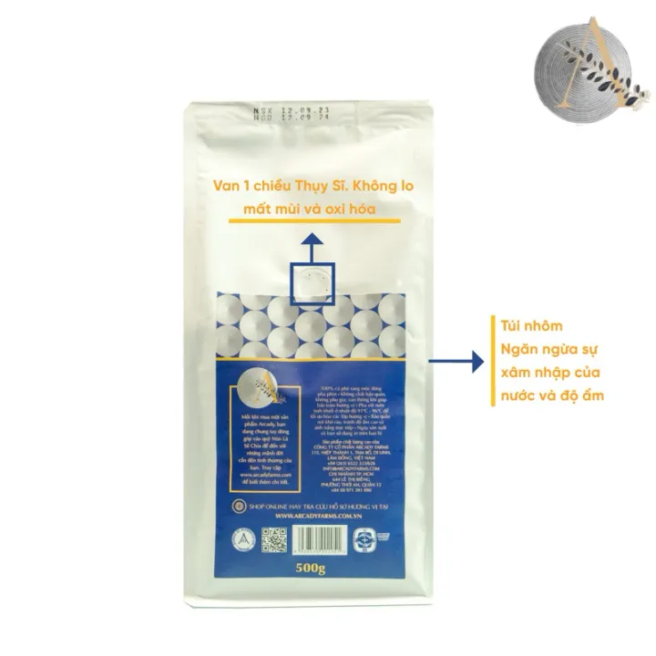 Cà Phê Robusta Sẻ RANG MỘC TẠI Di Linh Arcady Coffee - Đắng đậm, ngọt hậu mạnh