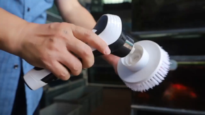 Handheld Electric Cleaning Brush | 5 Brush Heads | Adjustable Length | Multi-Purpose Scrubber for Bathroom Kitchen & Aquarium