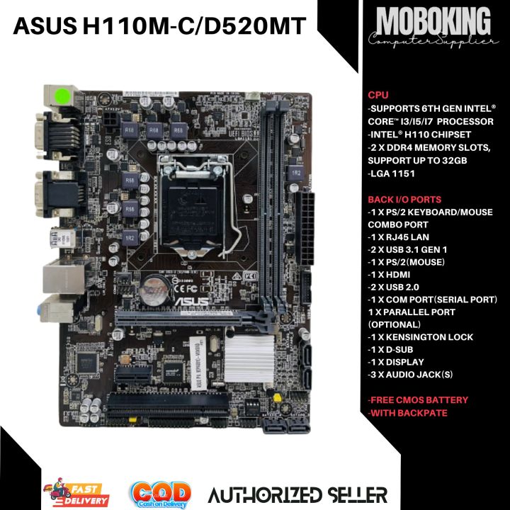 C Ps Asus H110 Motherboard Supported Graphics Card Intel H110