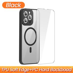 Baseus Magnetic Phone Case For iPhone 14 Pro Max 2022 New Shockproof Protective Case Transparent Phone Cover