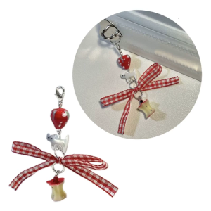 Phone Charm Strap Keychain Cute Dessert Keychain Lanyard Cake Spoon Phone Chain Lanyard Y2K Dessert Keychain Women