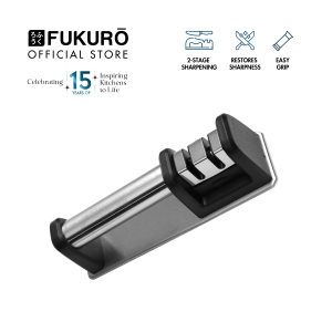Fukuro Chef Series Two-Stage Sharpener / Knife Sharpener Tool Easy And Safe / Pengasah Pisau