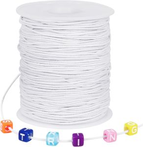 Stretchy Elastic String 1mm X 100m Elastic String for Bracelet Necklaces Jewelry Making Beading Knotting Binding Wrapping and Crafts