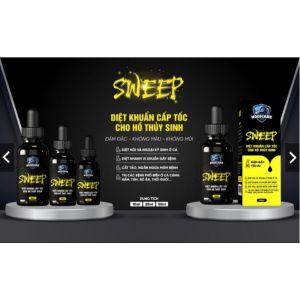 SWEEP (HODICARE) sản phẩm xử lý cá cảnh bị nấm bỏ ăn lờ đờ xuất huyết cắt tảo...