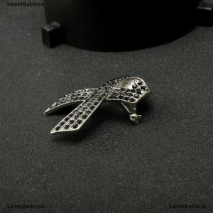 [COD] SweetBabiese Black Ribbon Brooch Pins For Women Men Elegant Fashion Lapel Pin Decoration Accessories Party Jewelry Gift