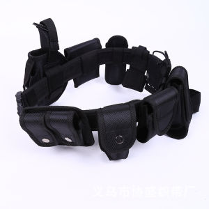 Tactical Belt Security Guard Equipment Duty Utility Kit Belt with Pouches System Holster Outdoor Belt 10 Piece Set
