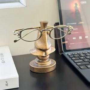 PHANT Vintage Eyeglass Display Stand Big Nose Creative Glasses Storage Holder Modern Space Saving Glasses Display Rack Home Table