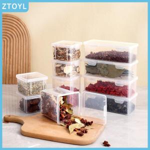 ZTOYL  Refrigerator Storage Box Spice Sub-Package Star Anise Cinnamon Dry Chili Split Container Sealed Fresh Box With Lid Kitchen Tool