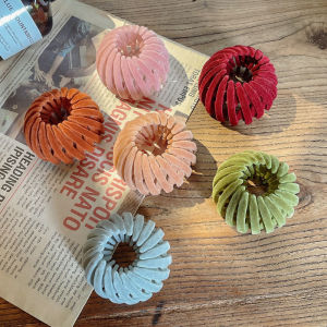 Búi Tóc Dạng Chụp Bằng Nhựa Vải Nhung Xinh Xắn Cho Nữ