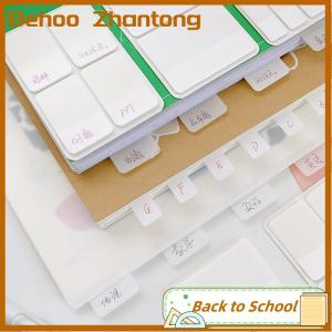 Behoo 40 80 160 Pages Frosted Simple Pure White Index Stickers Transparent Label Stickers DIY Sticky Notes Office School Supplies