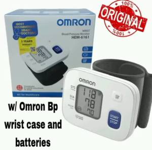 Omron Wrist Bp (Blood Pressure Monitor) w/ Case and Batteries (MODEL:HEM-6161)
