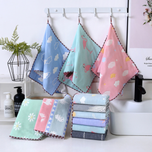 [SET 5] Khăn sữa xô sơ sinh 6 lớp cho bé chất liệu 100% cotton kích thước 25x25 cm