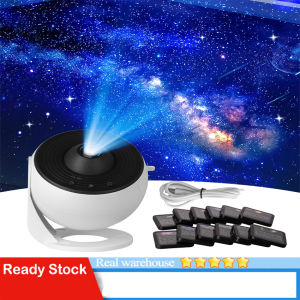 Star Projector: Rechargeable Battery Powered Galaxy Night Light Home Planetarium Projector with Realistic Starry Nebula Planet Presentation - Perfect Living Room Decor for Kids Teen Girls and Adults.