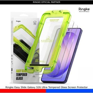 Ringke Easy Slide Galaxy S26 Ultra Tempered Glass Screen Protector [2 Pcs Pack]