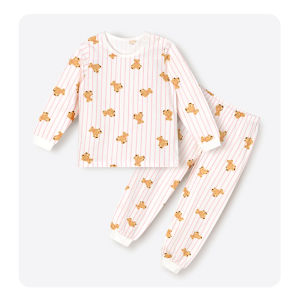 25ss/ชุดนอนเด็กแขนยาวขายาว Single Cotton