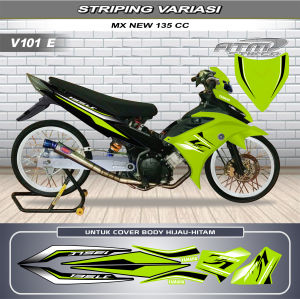 Stiker striping variasi yamaha MX NEW 135 tahun 2011-2014
