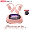 Lenovo ERAZER XP3 Tai nghe phiên dịch AI điều khiển màn hình LED Tai nghe Bluetooth Bluetooth 5.4 không dây thực sự tai nghe chống nước giảm tiếng ồn. 