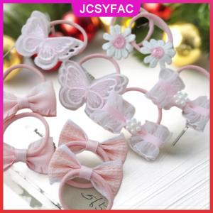 JCSYFAC 10 cái lốc Dễ Thương Trẻ Em Của Tóc Trang Trí Hợp Thời Trang Handmade Đàn Hồi Bóng Tóc Ban Nhạc Đáng Yêu Mũ Nón Kẹp Tóc Phụ Kiện Cho Cô Gái