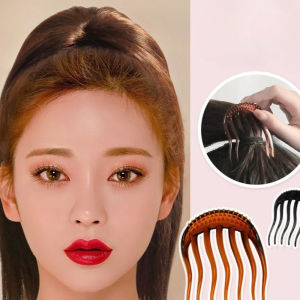 Fashion Braider Women Hair Styling Clip Fluffy Plastic Stick Bun Maker Braid Tool Ponytail Holder Hairpin Hair Accessories Black