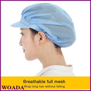 WOADA Chef Hat Dustproof Workshop Catering Hat Food Factory Work Hat Canteen Work Hat