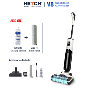【SIRIM】HETCH V8 Plus Cordless Floor Cleaner Wet Dry Vacuum Cleaner CVC-1427-HC