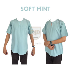 DJD Collection | Premium Baju Melayu Kurta Dewasa Tanpa Kolar Lengan Pendek Regular Fit BMK01 Size S-2XL