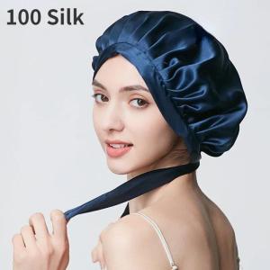 Mulberry Silk Hair Bonnet For Women Sleeping Cap Luxury Natual Silk Sleep Cap Night Bonnet Cap Hair Protection Turban Head Wrap2026