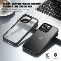 KEYSION เคสกันกระแทกแบบใสสำหรับ iPhone 16 Pro Max,ซิลิโคนนิ่มผิวด้านใส + ฝาหลังโทรศัพท์พีซีสำหรับ iPhone 16 15 Pro Max. 