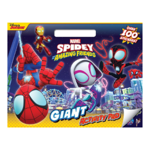 Marvel Spidey & Amazing Friends Giant Activity Pad With Colouring & Over 100+ Stickers For Kids