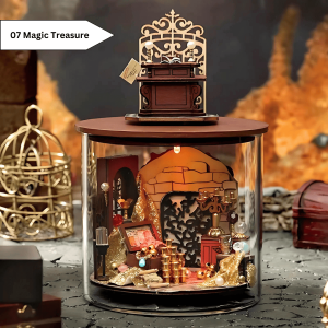 Ready Stock DIY Miniature Magic Dollhouse Light Jar Lampu LED Comel Hiasan Botol Mini Night Light Harry Potter Gift Idea Decoration Lamp Dekorasi Bilik Tidur Kreatif Hadiah Table Ornament Birthday Bedroom Living Room Study Aesthetic Handheld Display