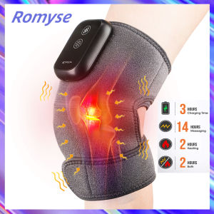 Romyse Electric Heating Vibrate Knee Massager Brace Support High Frequency Relieve Arthritis Pain Hot Compress Rehabilitation Therapy