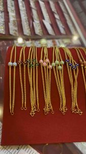 KMDGold สร้อยข้อมือทอง1สลึง จี้โชว์ลงยาสวยงาม เลือกลายแจ้งแชทน่ะค่ะ สินค้าทองแท้ พร้อมใบรับประกัน