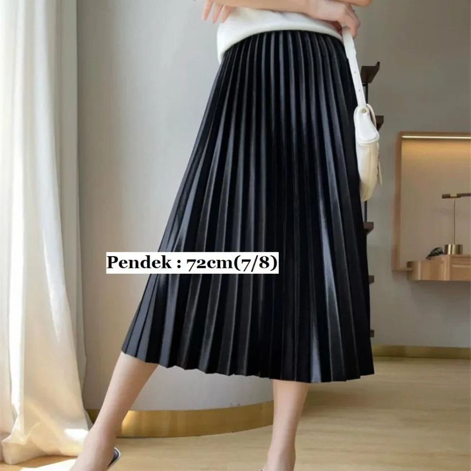 ROK PLISKET BLUDRU ROK MENGKILAP WANITA ROK WANITA DEWASA
