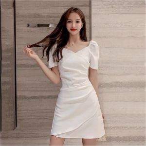 summer midi dress for women on sale casual dress for women new style 2023 fitted dress women plus size dress for women formal dress for women elegant classy puff sleeve dress