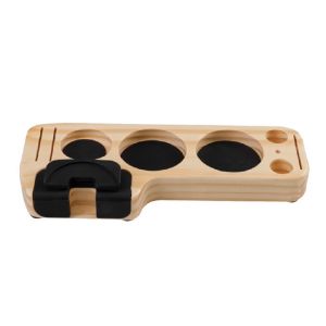 51/53/58mm Multifunction Wood Coffee Tamper Stand Tamper Espresso Barista Tool
