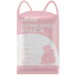 【Blue Petz】Pet Disposable Cleaning Gloves Cleaning Wet Wipes Deodorant Dry Cleaning Gloves 10 Piece Set