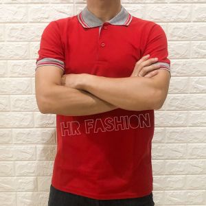 [NEW SIZE] PoloShirt / Kaos Polo Pria / Kaos Kerah Kombinasi Abu by HRFashion