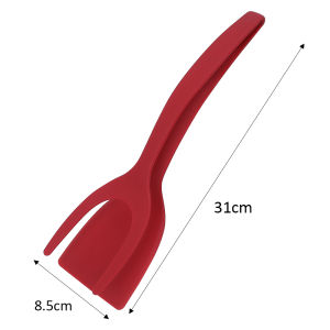 2 in 1 Silicone Pancake Spatula Egg Clamp Frying Steak Clip Scraper Kitchen Accessories Cooking Tools Shovel