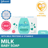Johnsons Milk Baby Soap 120g - Bar Soap Baby Essentials Baby Care
