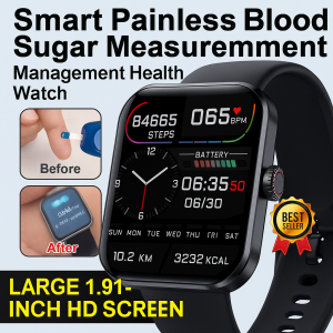 Smart Blood Glucose Monitor Watch With Pain-Free Measurement Fitness Tracker For Health Monitoring