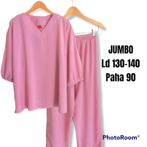 setelan jumbo wanita bb 80kg - 90kg ld 130 - 140 / baju setelan jumbo wanita bb 80kg xxxl / setelan jumbo wanita bb 80kg kekinian andin / setelan andin jumbo xxxl ld 130 / set jumbo xxxl kekinian ld 140 / setelan jumbo ld 140 bahan melar terbaru