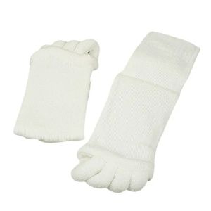 DIDI 1Pair Women Toe Separator Toe Socks Five-finger Socks Invisible Show Toe Socks Hallux Valgus