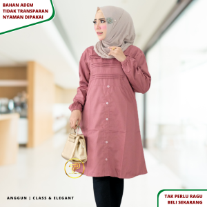 Baju Atasan Tunik Wanita Remaja Bahan Katun Toyobo Terbaru Premium Adem Santri Putri Santriwati A4