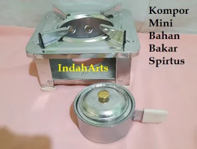 Kompor Kecil Uk. 16 Cm BB Spirtus Cocok untuk Camping dan Anak Kost Ringkes