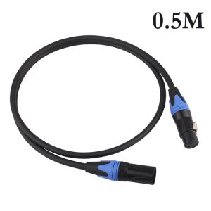 XLR Cable Metal XLR Head Male To Female M/F OFC Audio Cable Shielded for Microphone Mixer 0.5m 1m 2m
